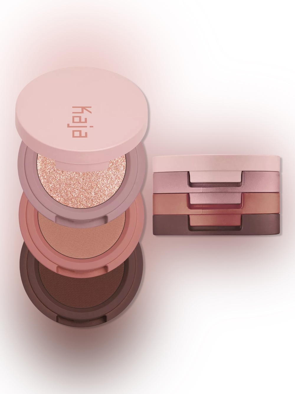 NIB Kaja Beauty Bento Stacked Eyeshadow Trio- Chocolate Dahlia(rich mocha tones)